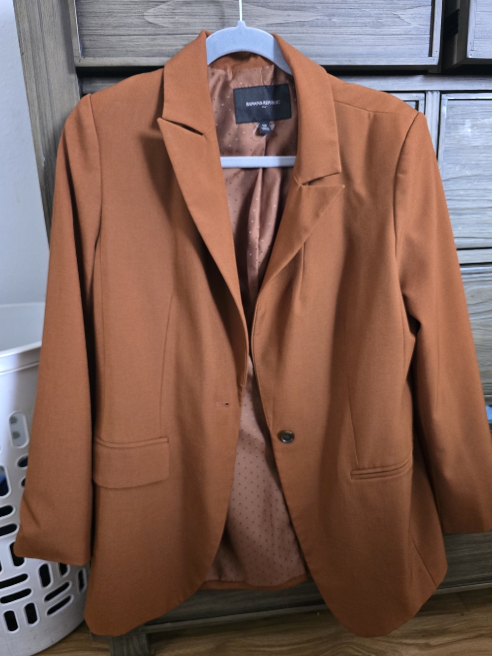 Banana Republic Women's Burnt Orange Tailored Blazer